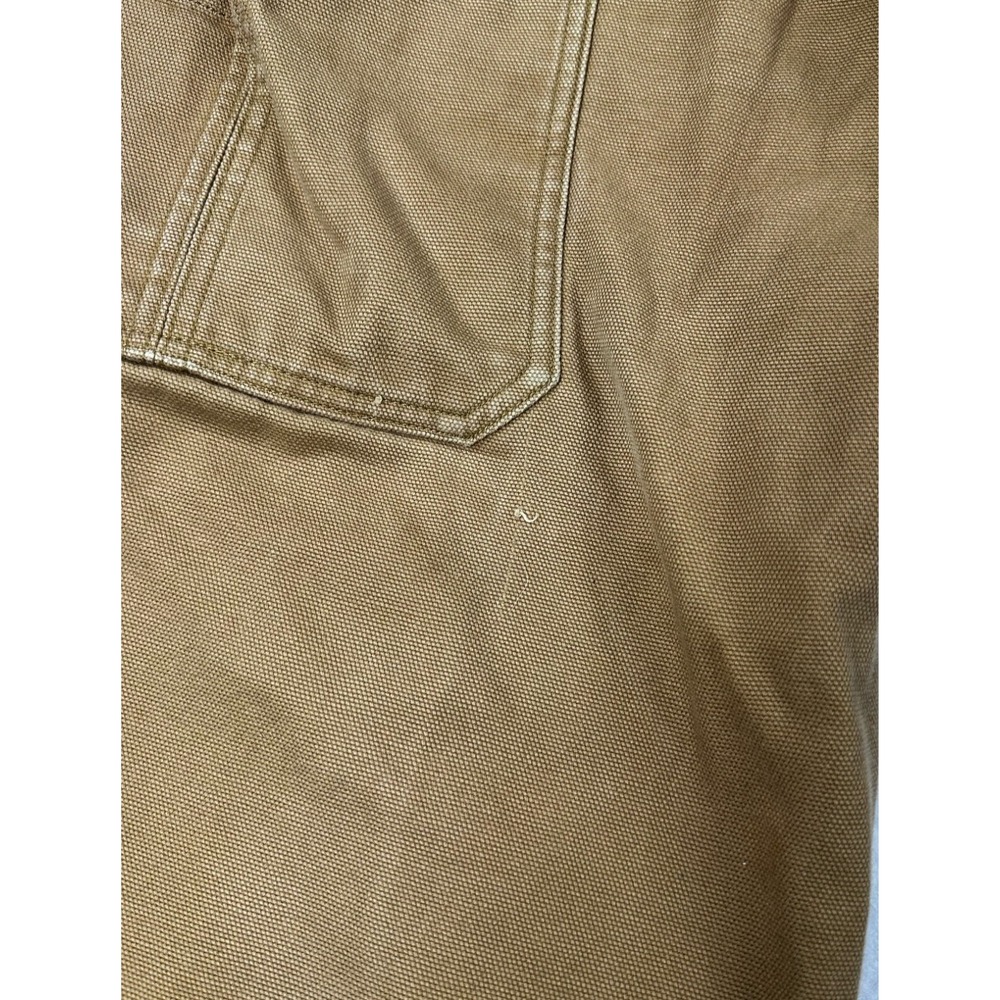 Duluth Trading Co Fleece Lined Tan Relaxed Fit Cargo Work Pants Brown Mens 38x32 - Picture 14 of 16